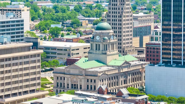 A view of the government building